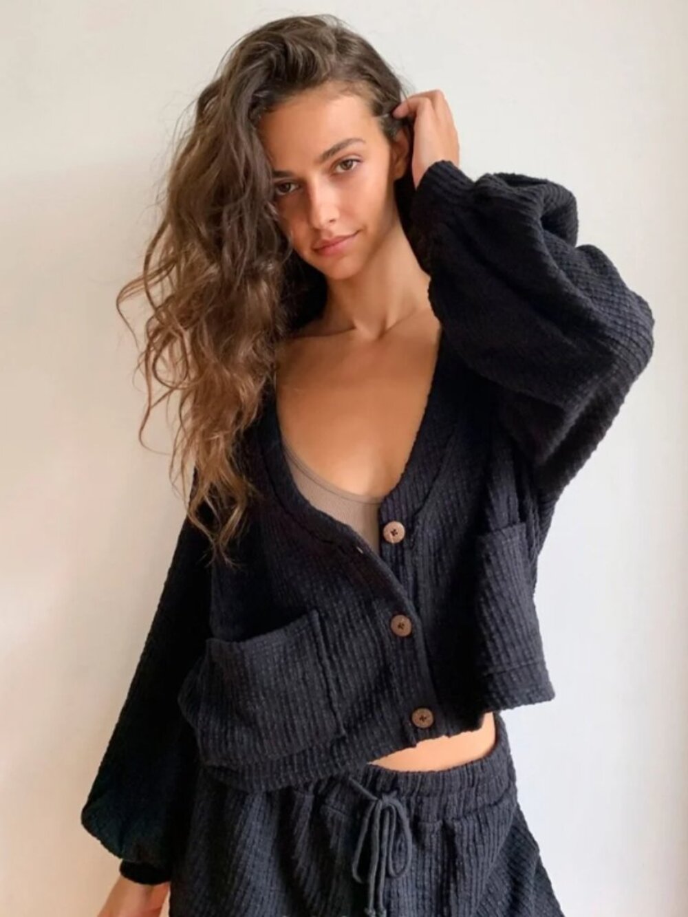 Free People Beach Oasis Set Dark Gray Black Size Large